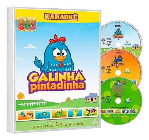 Dvd Karaokê Galinha Pintadinha 1 2 3
