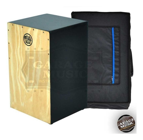 Cajon Peruano Dual Flamenco Skull Percusión Funda Cordura 