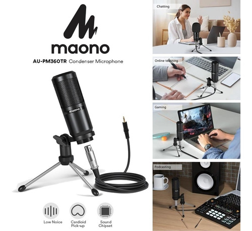 Imagen 1 de 1 de Micrófono Maono Au-pm360tr Condensador Microfono Condenser