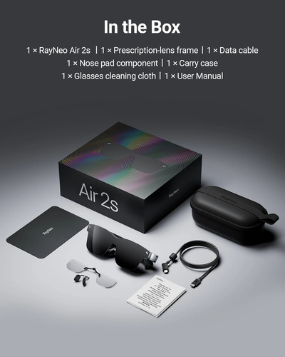 Óculos Ar/xr Rayneo Air 2s - Tecnologia Imersiva E Inovação