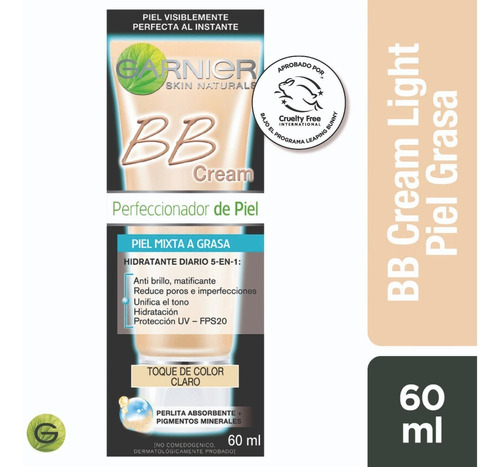 Bb Cream Piel Mixta A Grasa Tono Claro Garnier Skin Active