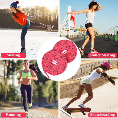 1 Par De Cordones Para Patines, Correas De Poliéster, Zapato