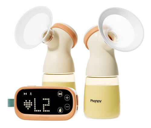 Phanpy E-shine - Extractor De Leche Elctrico Doble, 4 Modos,