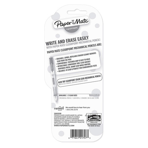 Paper Mate Lápices Mecánicos Con Clearpoint Recargas, 0,9 Mm