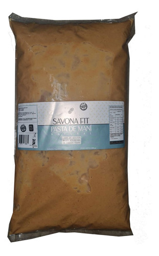 Savona Fit Bolsa Pasta De Mani Natural Sin Tacc X 2 Kg 