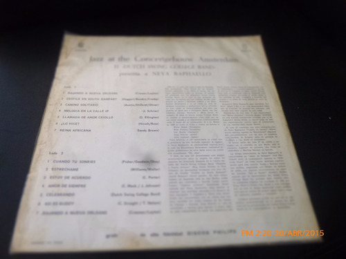 Vinilo Lp Jazz At The Concertgebouw Amsterdan (u1073