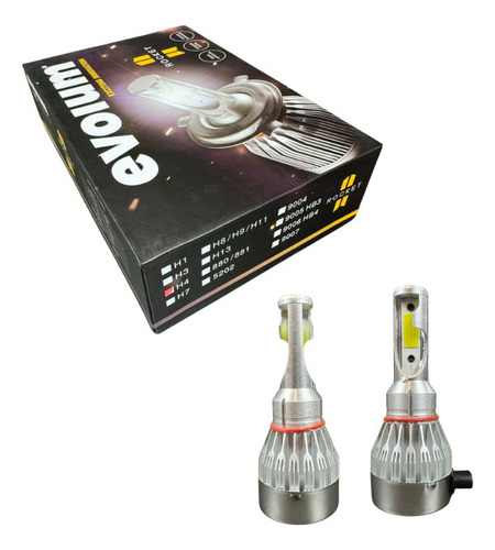 Focos Led Evolum Rocket H4 8500 Lumen 36w