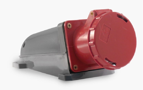 Tomada Sobrepor 63a 3p+t 380/440vca Vermelho Ip67 Tsp-4506