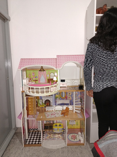 Kidkraft Magnolia Mansión Casa Muñecas Con Muebles No Envio