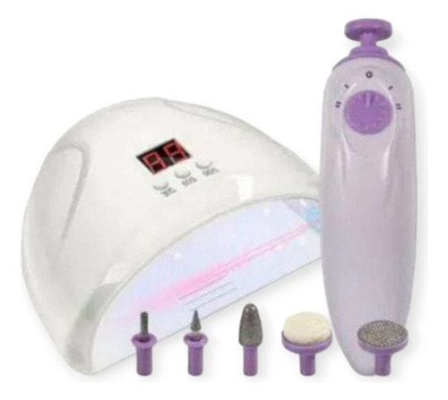 Kit De Uñas Lámpara Led + Torno 36w