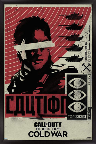 Póster De Pared Call Of Duty Ops Cold War-caution, 22....