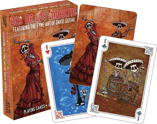 Aquarius Dia De Los Muertos 2 playing Card