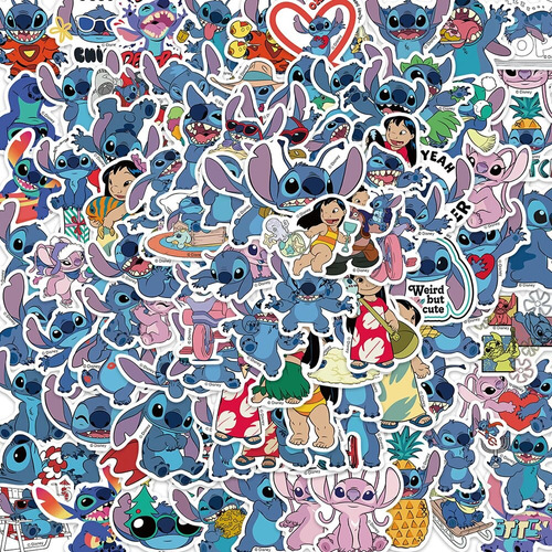Disney-pegatinas De Lilo & Stitch For Child 30/10/50/100 P