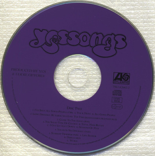 Yes Cd: Yessongs ( Germany - Doble - Sellado ) Estándar