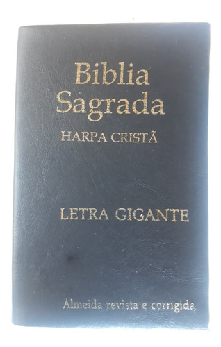 Biblia Sagrada Letra Gigante Com Bolso Na Parte De Traz.