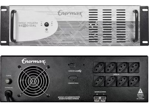 Nobreak Servidor Enermax 1500va Para Rack/torre 2 Baterias Cor Cinza