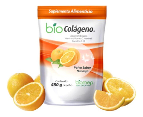 Bio Colageno Hidrolizado Sabor Naranja Bolsa 450g