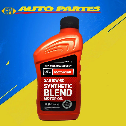 Aceite Motor Motorcraft Synthetic Blend Sae 10w-30