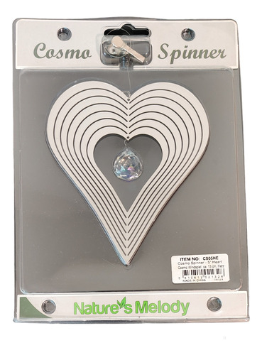 Espirales De Viento  Nature's Melody Corazon Spinner Espejo