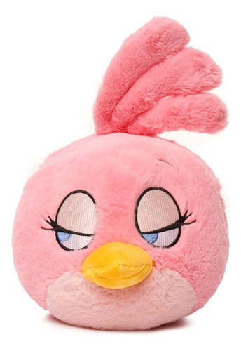 Almohada De Felpa Rosa De Angry Birds Con Toques Femeninos