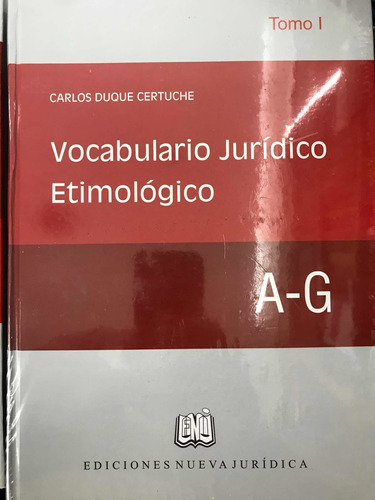 Vocabulario Jurídico Etimológico