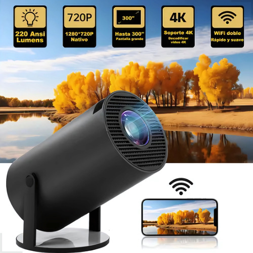 Projetor Portátil Mini Data Show Cinema Casa Wifi Bluetooth