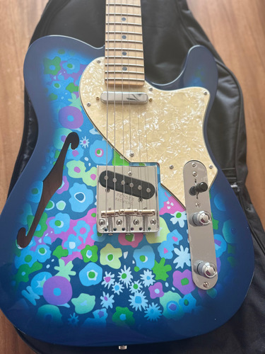 Telecaster Flower Semihollow Diestro Agua Maple (Usado)