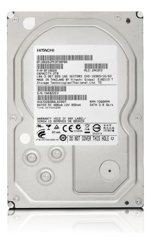 Hd 2tb Sata 3 32mb 7200rpm 3,5 Hua722020ala330 Hitachi