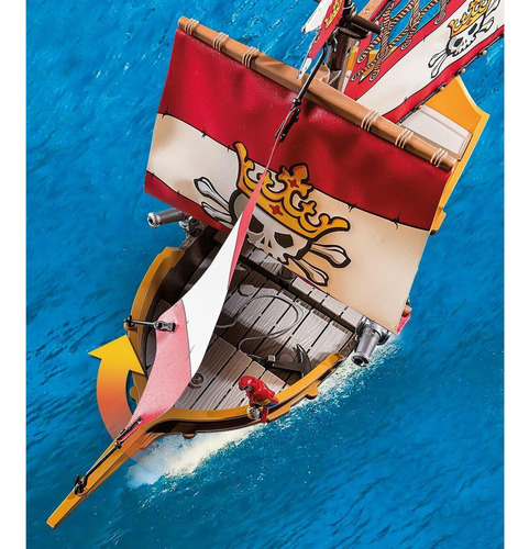 Barco Pirata Playmobil 71418 Con 101 Accesorios