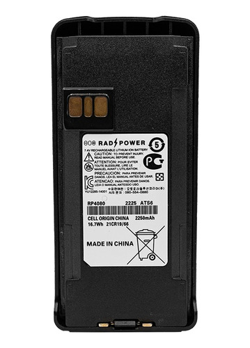 Bateria Radpower Para Radios Motorola Ep350 Dep250 Pmnn4080