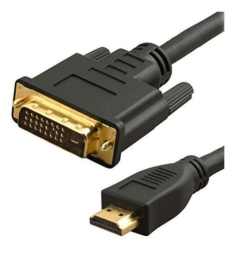 Link Depot Dvi-2-hdmi Cable Hdmi A Dvi Chapado En Oro - 6 Pi