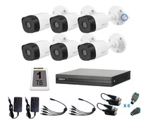 Comprar Kit Video Vigilancia 6 Cámaras 1080p Dahua Cctv 1 Tb Baluns