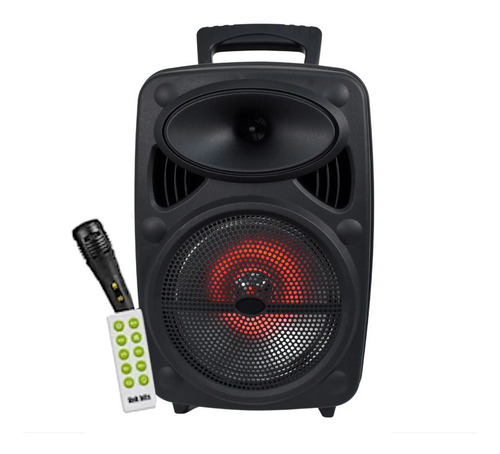 Bocina Microfono Control Bluetooth Con Radio Fm 8in Tws 8pzs