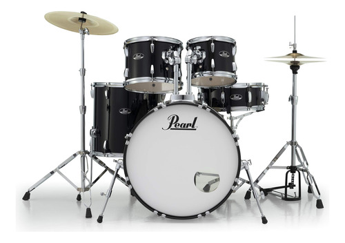  Set Bateria Pearl Roadshow Black + Asiento + Platillos