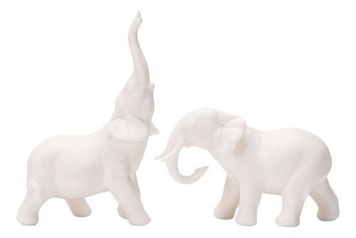 Adornos Para El Hogar Con Forma De Elefante, De Porcelana, 2