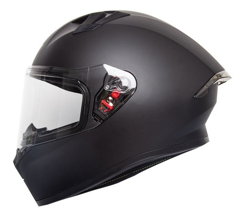 Casco Ich Moto R.21 Color Negro Mate/V.Transparente Tamaño del casco M