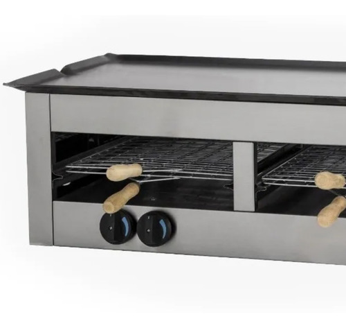 Imagen 2 de 4 de Carlitero Tostador Doble Con Plancha Sol Real 138 Ge Premium