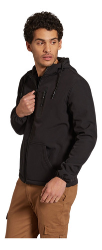 Campera Devré Deportiva Fantasía Negra Hombre 01d000121002