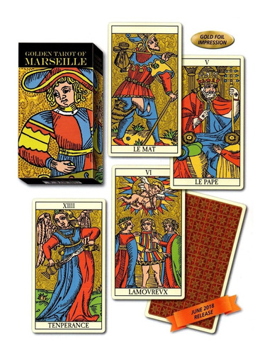 Tarot Marsella Golden (año 1751)  Impreso Al Oro