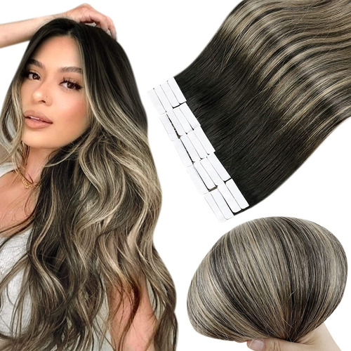 Full Shine - Extensiones De Cabello Humano Real De 51 Cm Con