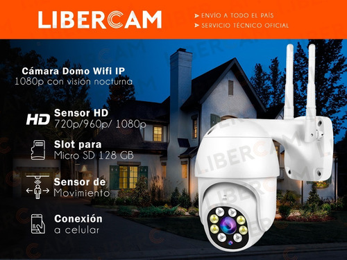 Imagen 3 de 10 de Camara Wifi Exterior Ip Domo Seguridad Inalambrica Microfono