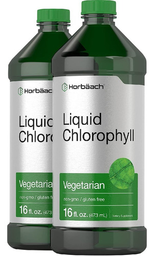 Clorofila Líquida 100 Mg Horbäach (473 Ml) (pack De 2)