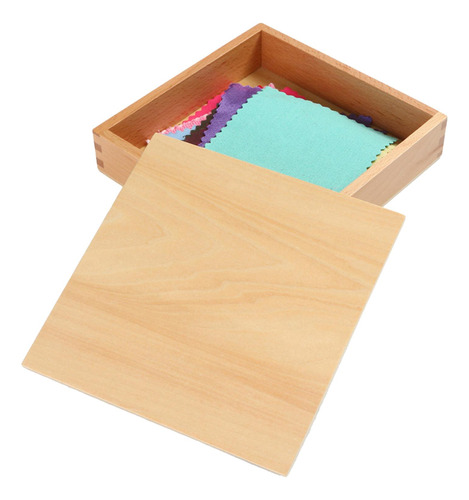 Caja De Tela Montessori Para Niños, Cognición De Color