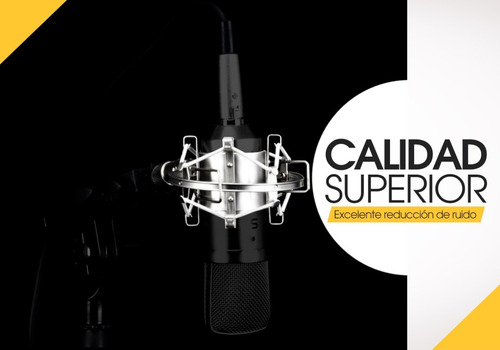 Imagen 4 de 10 de Soporte Araña Microfono Condenser Mic Shockmount Estudio Pro