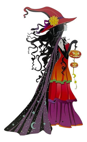 Cartel De Halloween Con Decoración De Jardín De 39cmx20cm