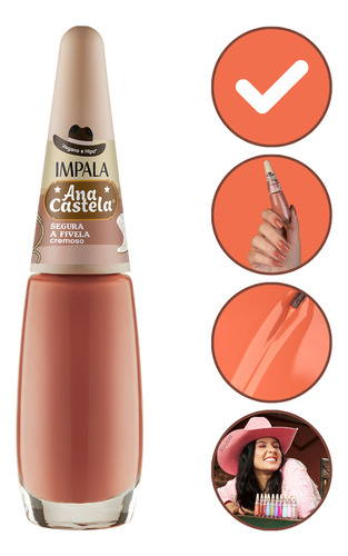 Esmalte Cremoso Segura A Fivela Ana Castela Impala Manicure