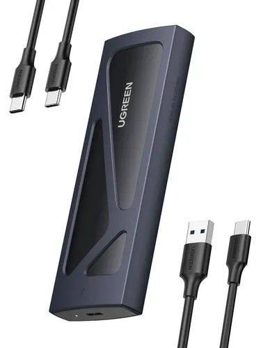 comprar Ugreen Carcasa M.2 Disco Duro Nvme Pcie Caja Con Uasp Cable Usb A To C 0,25m Adaptador Para Ssd M.2 Sata M Key B Y M Key Compatible Con 2230\u002F2242\u002F2260\u002F2280 Negro