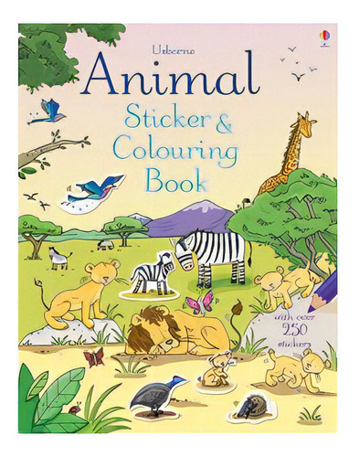 Animal - Usborne Sticker & Colouring Book, De Greenwell, Jessica. Editorial Usborne Publishing En Inglés, 2014