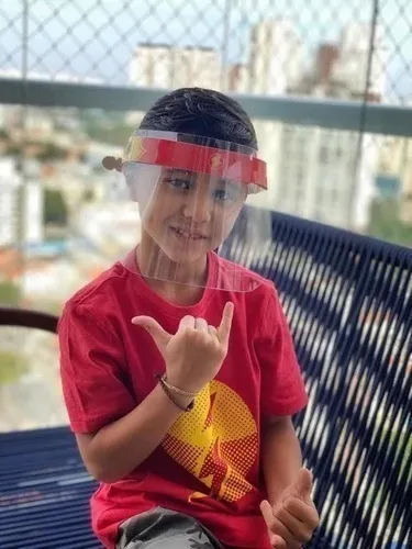 Máscara De Proteção Facial Infantil Anti-cuspir Face Suky