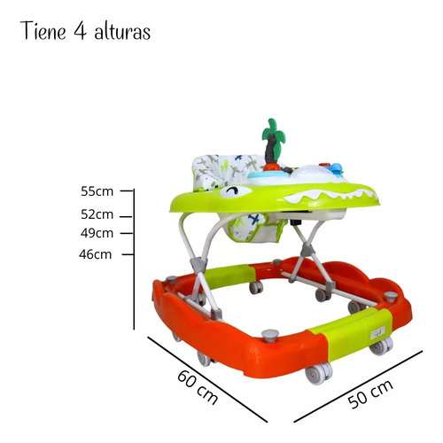 Andadera Confety Rocket 2en1 Musical Reforzada